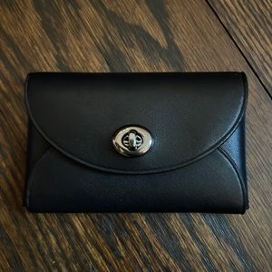 COACH Wallet Card Holder Black New With Box